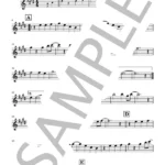 上を向いて歩こう／坂本九の楽譜のサンプル画像
