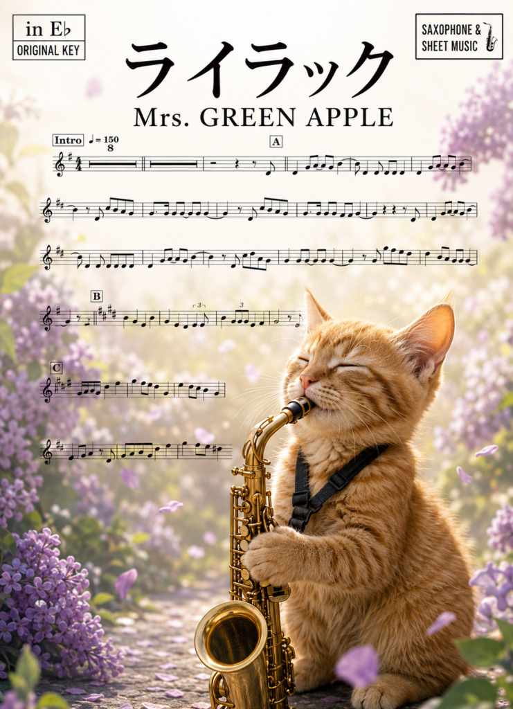 ライラック/Mrs. GREEN APPLE　楽譜sample